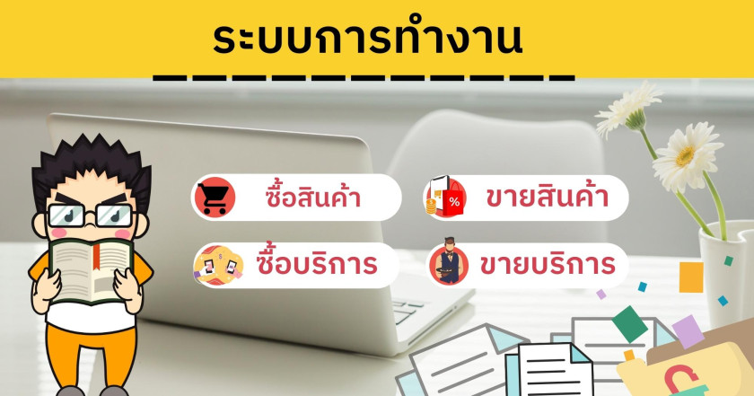 ระบบการทำงานของ ซื้อ ขาย จ่าย รับ